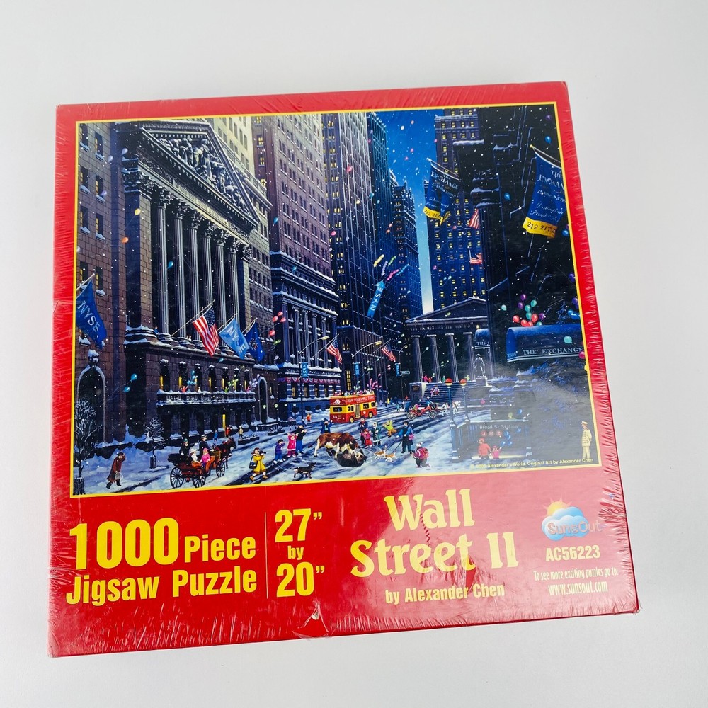 New SunsOut - Wall Street II 1000 piece Jigsaw Puzzle by Chen