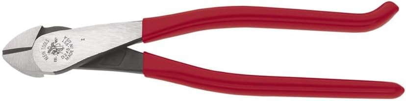 Klein Tools 9-Inch Red Diagonal Cutting Pliers Made in USA