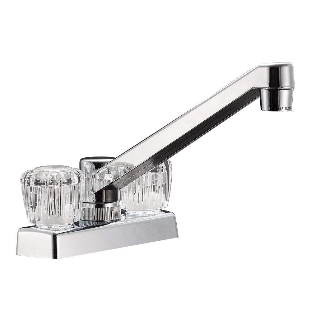 DF-PK640A-CP RV Swivel Kitchen, Galley or Bar Faucet with Crystal Acrylic Kno...