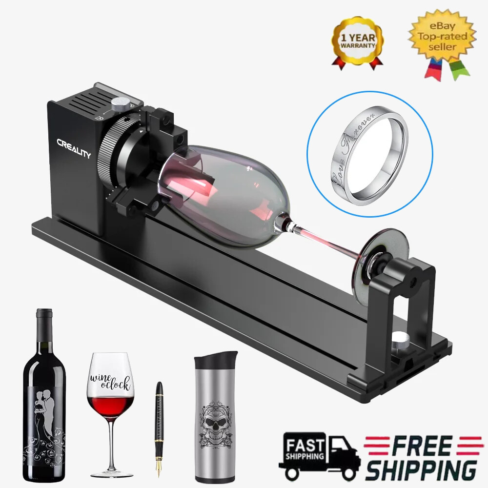 Creality Rotary Kit Pro 3 in 1 Laser Rotary Roller for Most Laser Engraver R3Z8