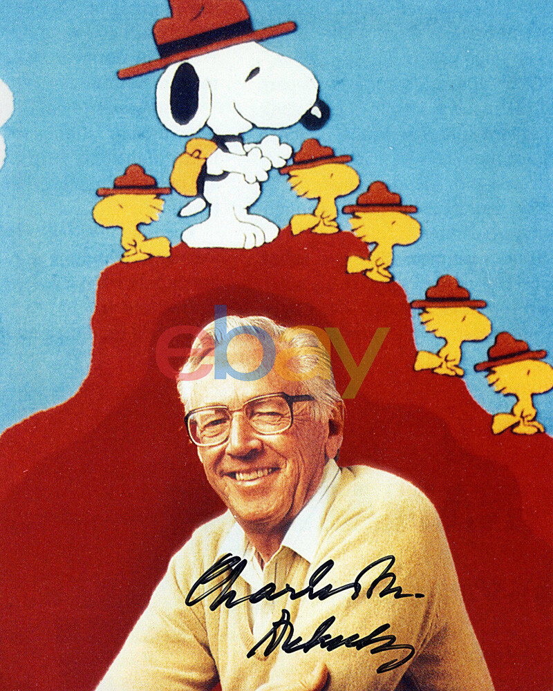 Charles M Schulz Signed Autographed 8x10 Color Photo reprint