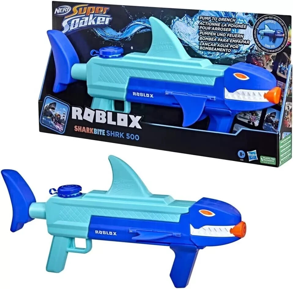 Roblox Nerf Super Soaker SharkBite SHRK 500 Gun Brand New !