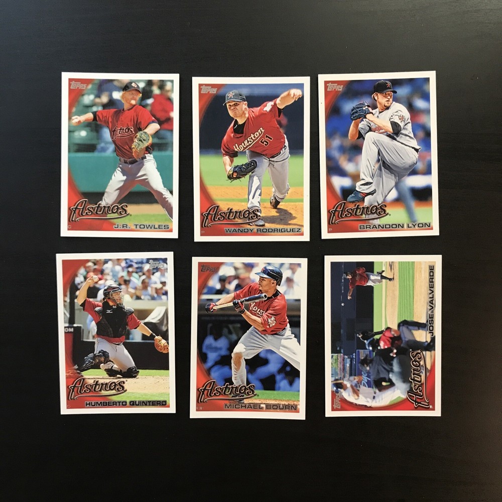 6 CARD LOT - 2010 TOPPS HOUSTON ASTROS NM