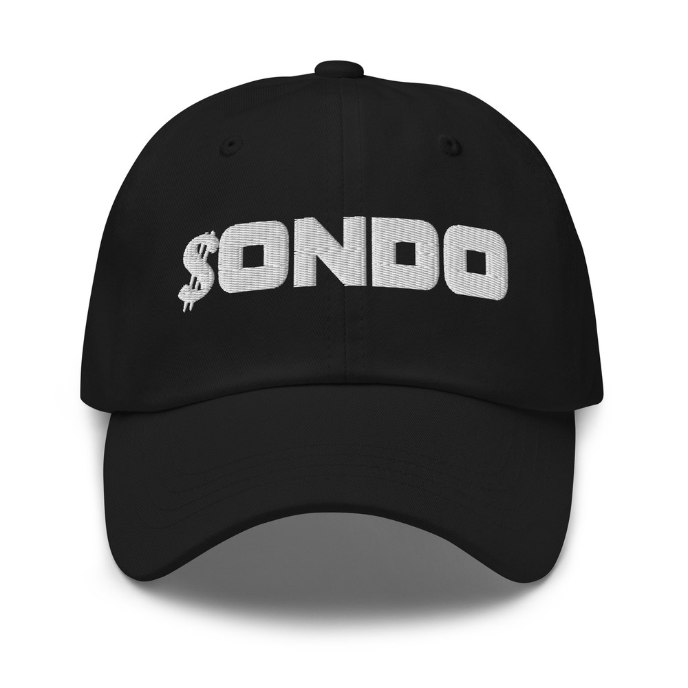 ONDO Finance Cryptocurrency Embroidered Baseball Cap Dad Hat-image