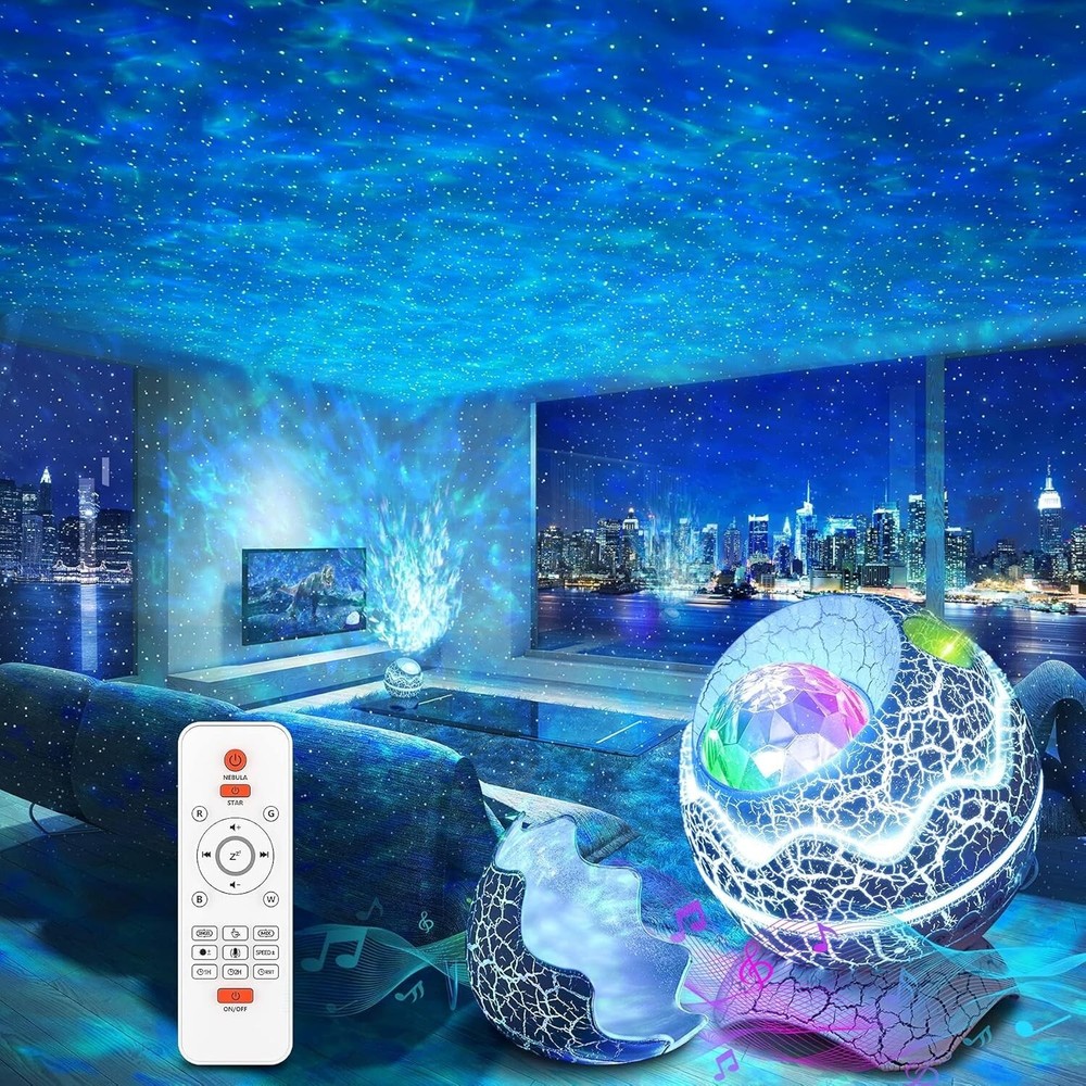 Galaxy Projector with Bluetooth White Noise Remote Control for Relaxing Sleep