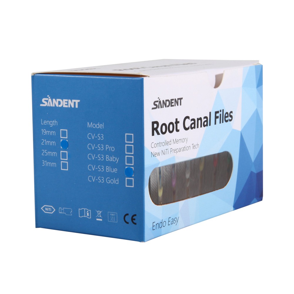 Dental Endo Endodontic Engine NiTi Rotary Files for Root Canal 21mm 25mm 31mm