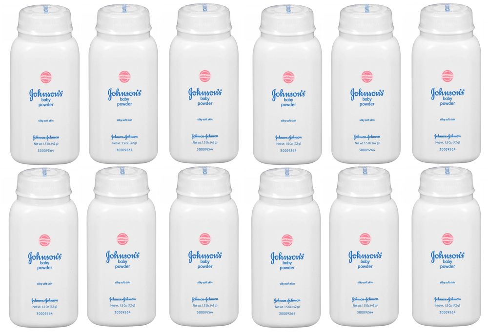 Johnsons Baby Powder Talc 50g 1.5oz Travel Size International version Pack of 12