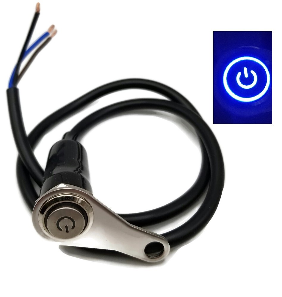 LED Motorcycle Switch ON OFF Handlebar Mount Push Button 12V Headlight Fog Light