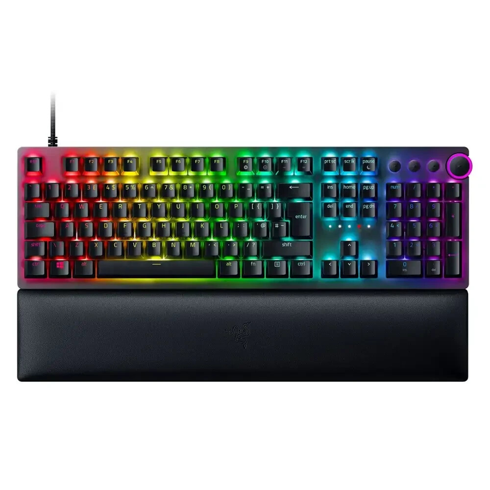 Razer Huntsman Elite Mechanical Gaming Keyboard with RGB & Ergonomic Wrist Rest  