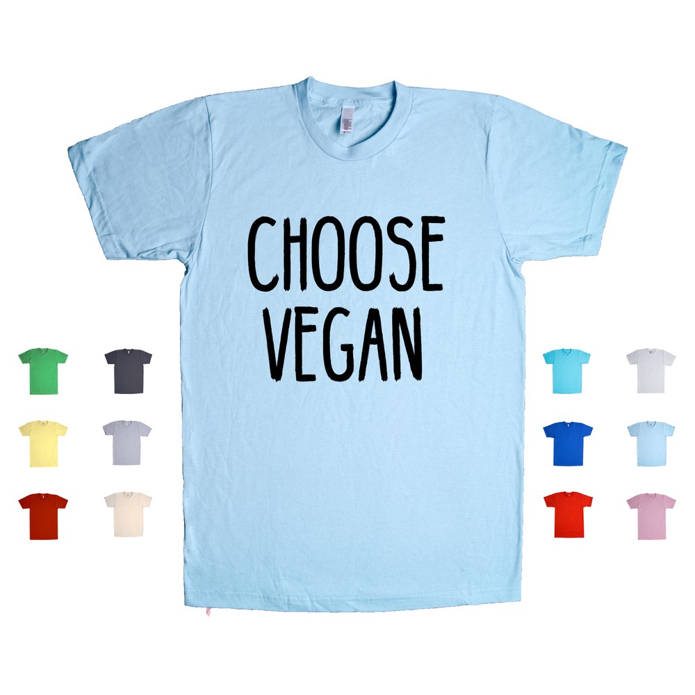 Choose Vegan Plant-Based Diet Life Choice Healthy Living Greens Unisex T Shirt