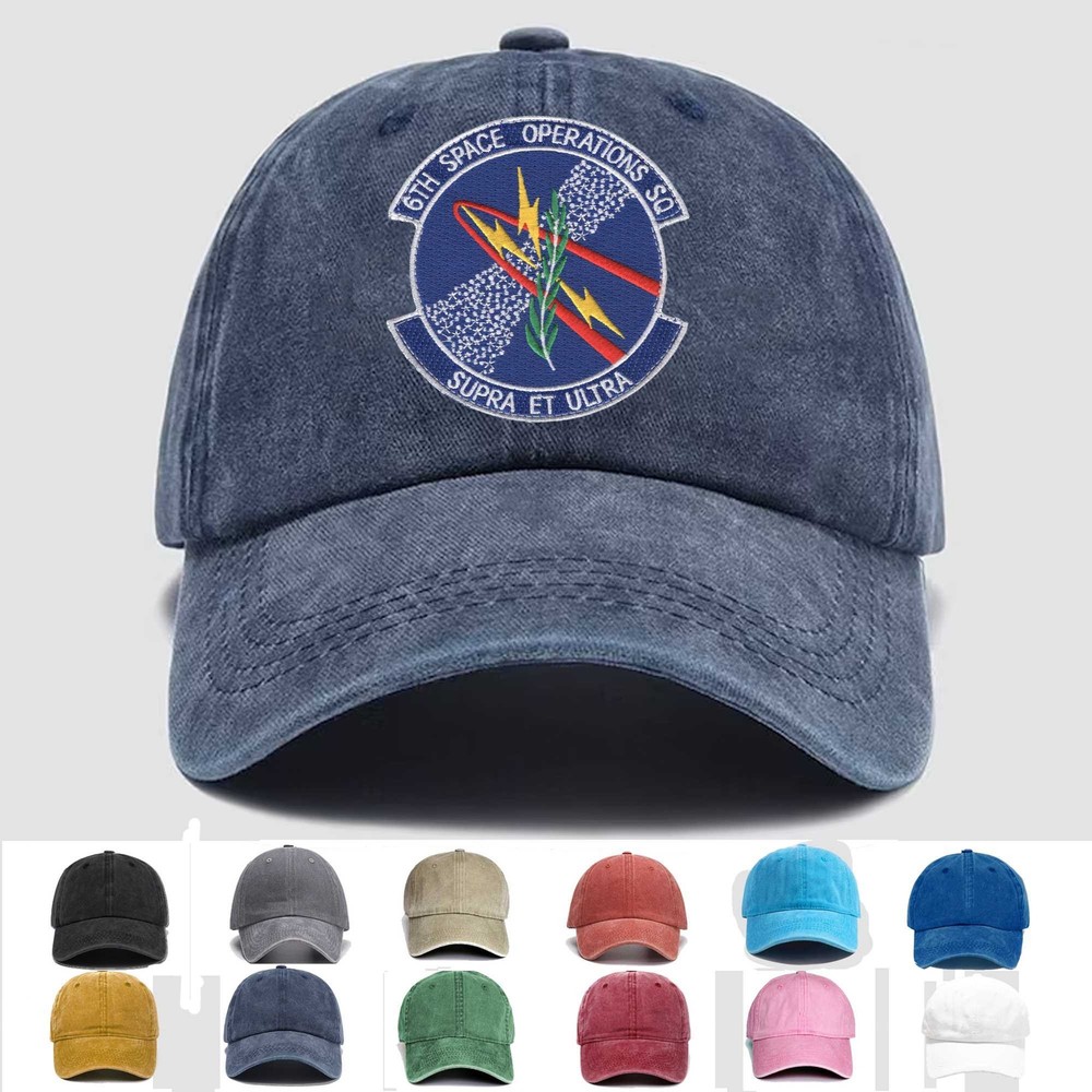 Custom Embroidered Hat 6th Space Operations Squadron, Veteran Cap, Trucker Hat