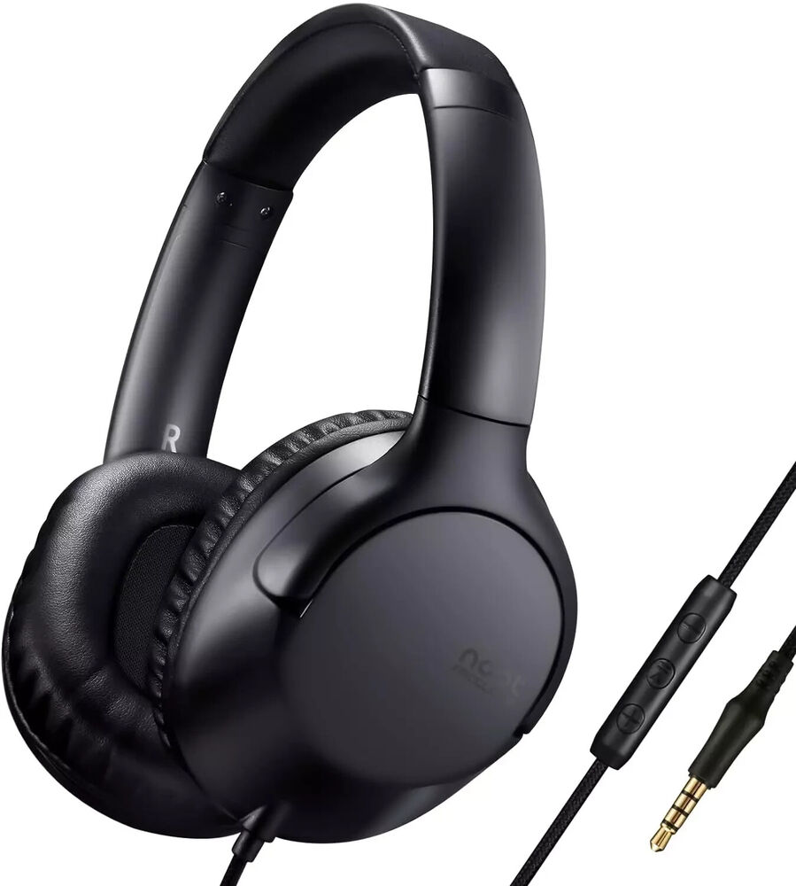 A319 over Ear Wired Headphones with Volume Control, Microphone, Adjustable