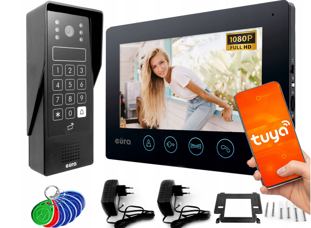 WiFi Video Intercom Eura Smart Doorbell System with Camera for Wicket Gate Acces