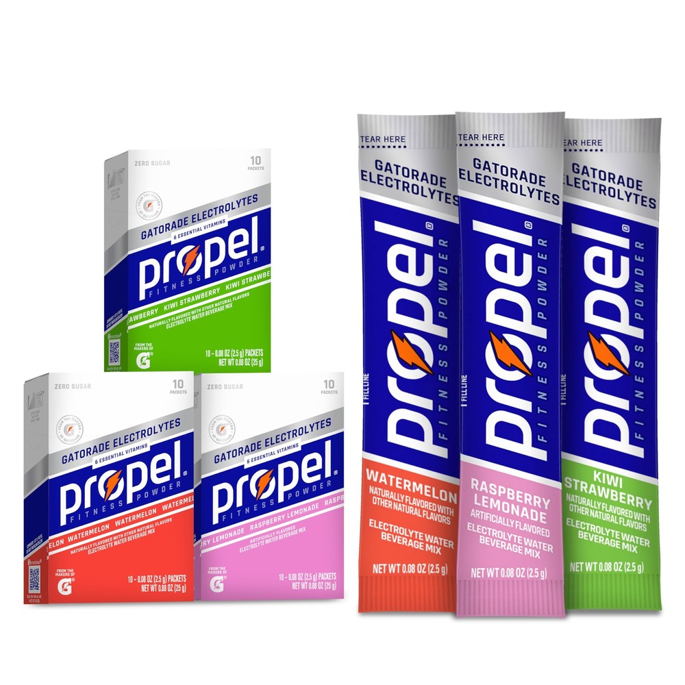 Electrolyte Water Drink Mix Powder Packets Kiwi Strawberry Flavor