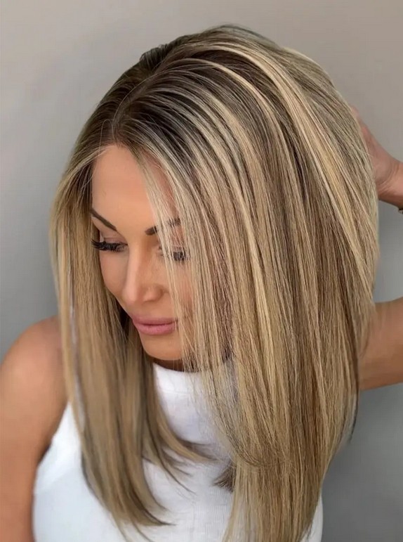 13x4 Ombre Brown Blonde Balayage100% Human Hair Wig 13x4 Lace Front Wig