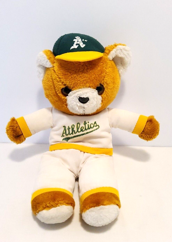 Oakland ATHLETICS   MLB Plush Toy Teddy Bear in Baseball attire 11.5 inch