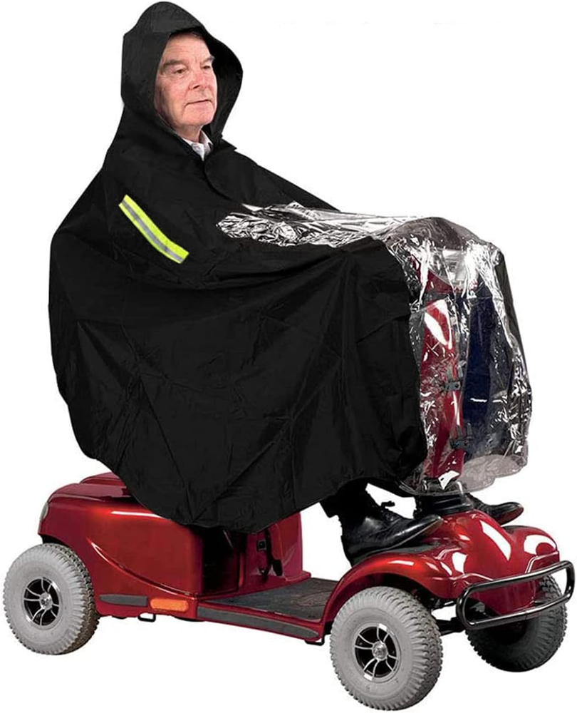 Mobility Scooter Rain Cover Waterproof Material Protect You and Your Scooter fro