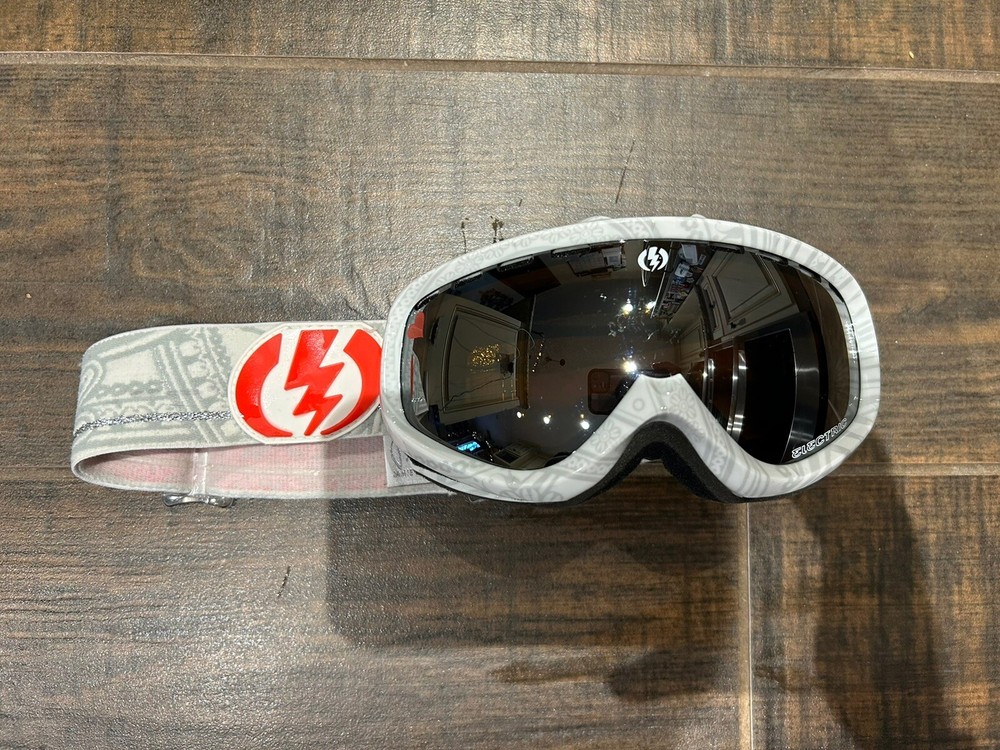 Electric Visual EGK White Snow Goggles Clean Used Teen Sm Adult-image
