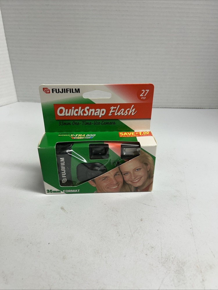Fujifilm Quicksnap Smart flash 35mm Single Use Film Camera *Sealed In Box* 2002