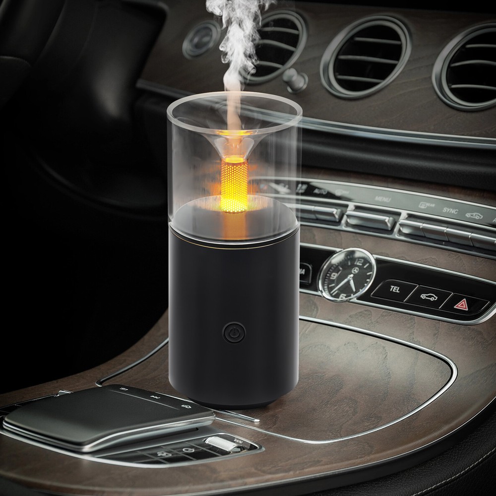 USB MINI CAR HUMIDIFIER AIR PURIFIER FRESHENER LED AROMA ESSENTIAL OIL DIFFUSER