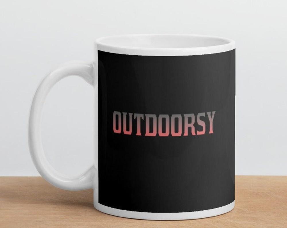 Outdoorsy Fun Loving Women's White Glossy Coffee Tea Drinking Mug Cup