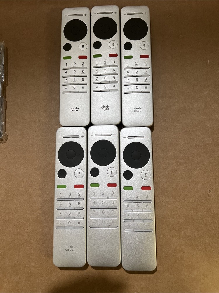Genuine Cisco CTS-RMT-TRC6 TelePresence Remote Control Lot of 6