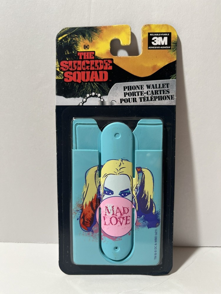 Stick-On Phone Wallet for Cards Cash Suicide Squad Design  -image