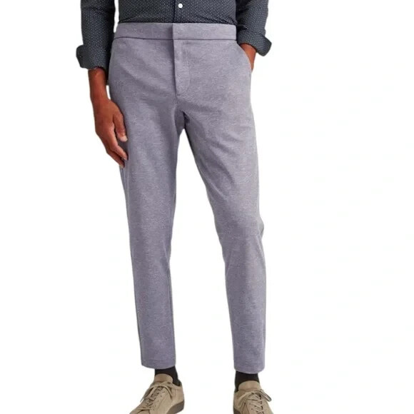 Bonobos Flex All Week Pants Mens Tapered Leg Heathered Steel Gray XL NWT $119