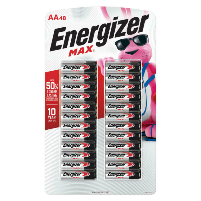 Energizer MAX AA Alkaline Batteries (48 Pack) EXP 2035 SEALED