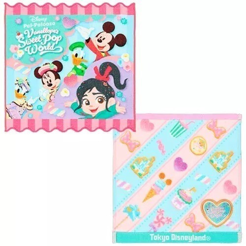 Tokyo Disney Resort Mini Towel Set Vanellope Sweet Pop World Palpalooza-image