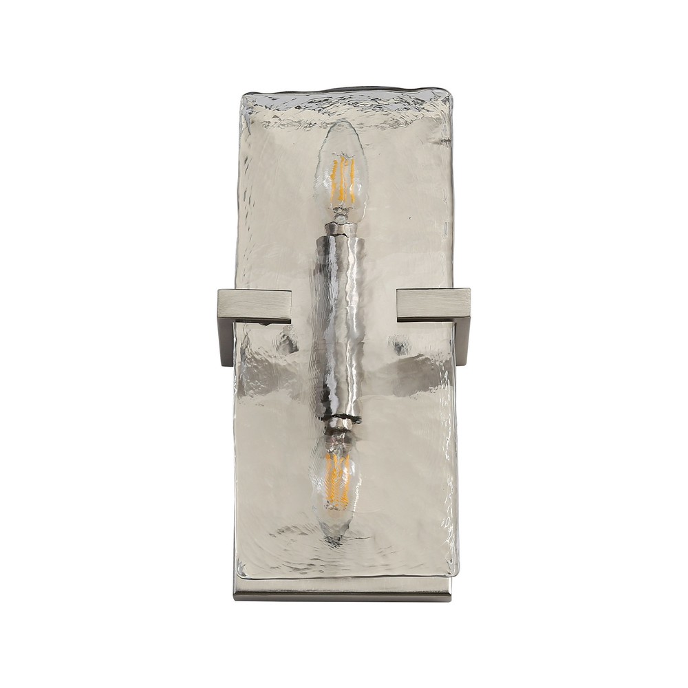Golden Lighting 3164-WSC HWG Aenon Grey Wall Sconce with 2 Lights and 13