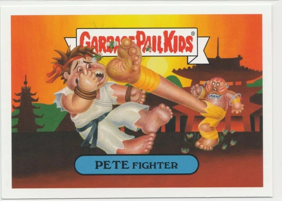 Pete Fighter 3a Garbage Pail Kids GPK 2019 We Hate the 90s Trading Card