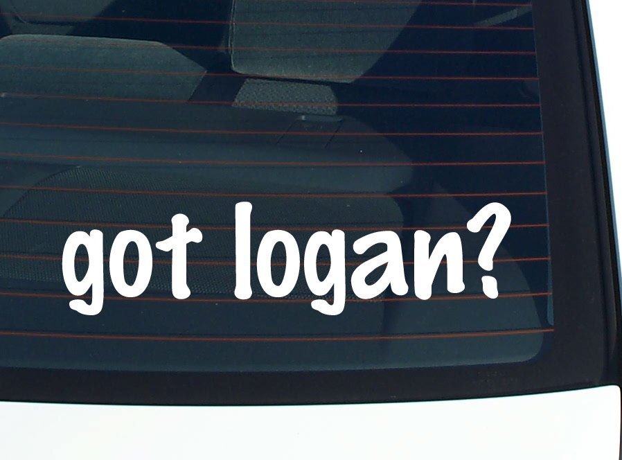 got logan? CAR DECAL BUMPER STICKER VINYL FUNNY LAST NAME WINDOW PRIDE