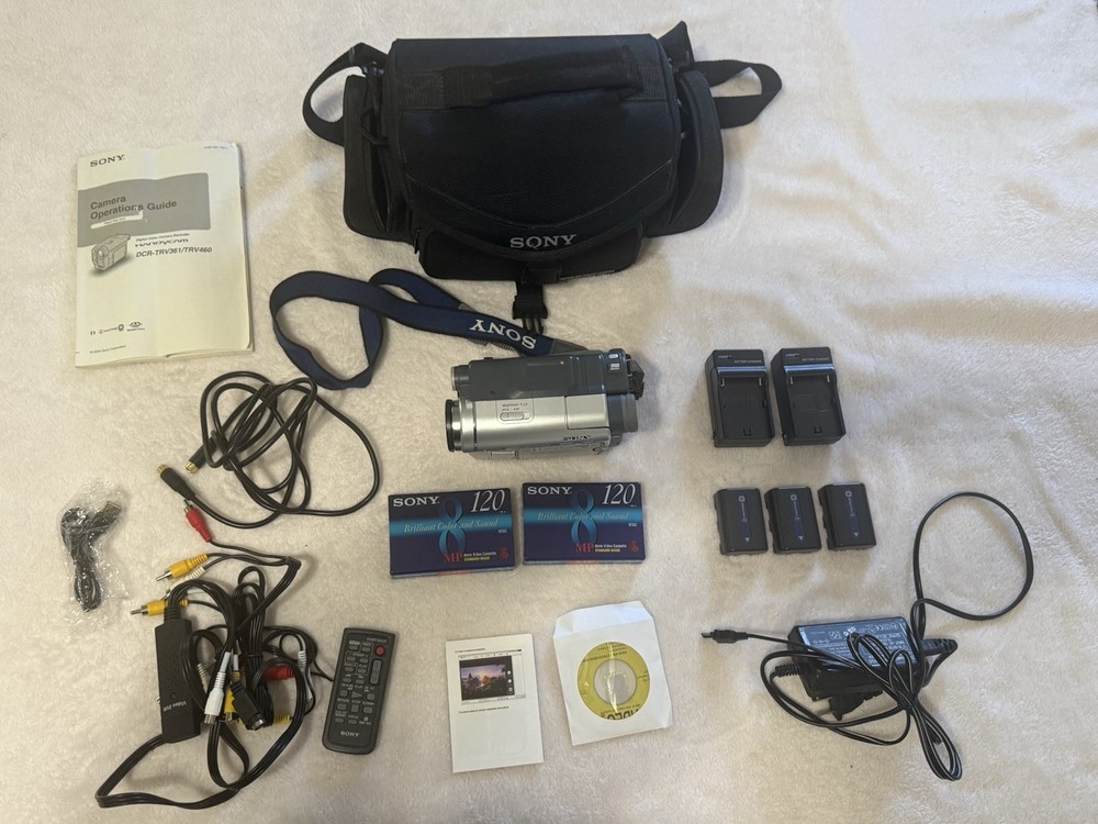 Sony DCR-TRV460 Digital8 Camcorder Tested Working Silver Video Camera