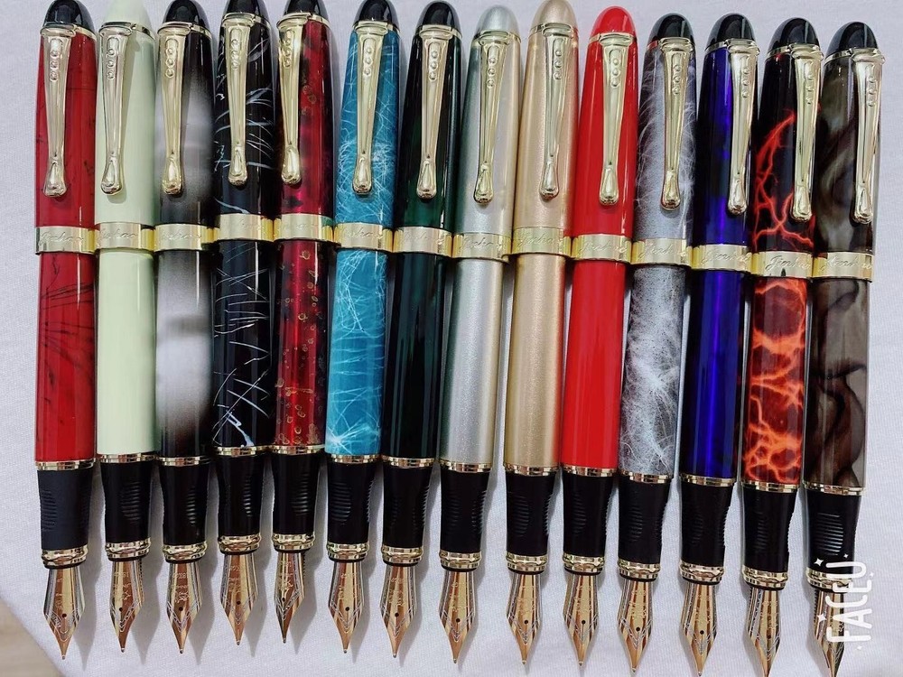 Good Jinhao X450 Pen 0.7mm Broad Nib 18KGP Golden Trim Fountain Pen U Pick Color