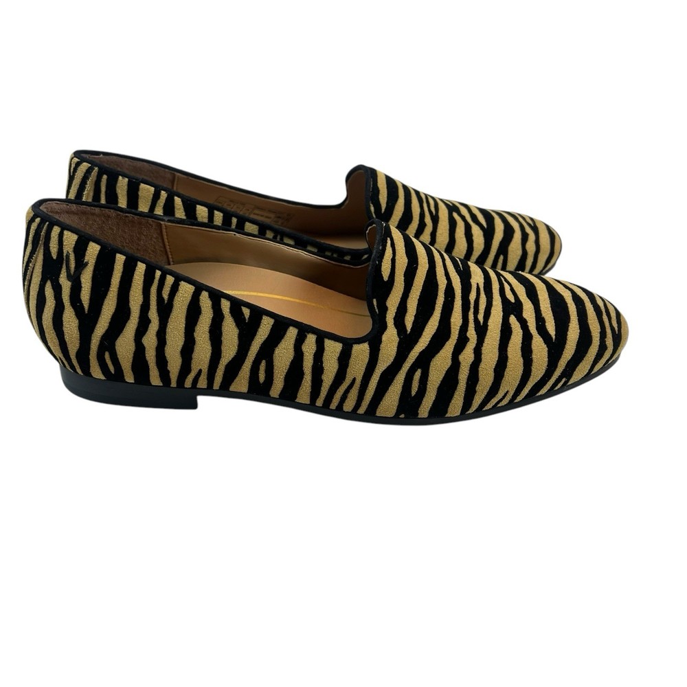 Vionic Willa Tiger Loafers Sz 8 Orthotic Slip-On Shoes for Women EUC