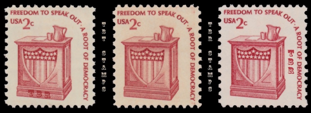 1582 1582v 1582b Speaker’s Stand 2c Americana Shiny Dull Gum Set 3 MNH - Buy Now-image