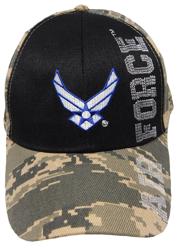 US Air Force Digital Camo Retro Logo Cap USAF Wings-image