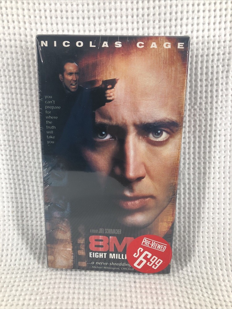 8MM (DVD, 1999) Nicolas Cage Blockbuster Sealed