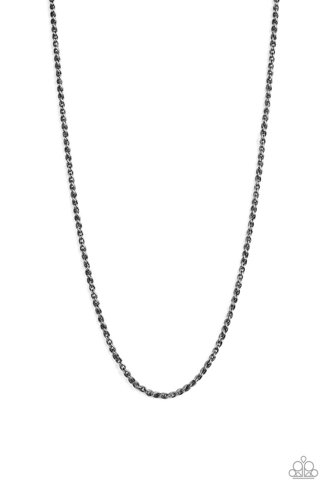Jump Street - Black - Paparazzi Accessories Men's Necklace