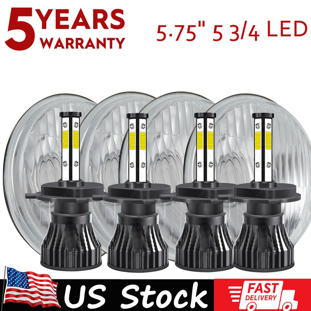 For 1958-1974 Cadillac DeVille 4PCS 5-3/4 5.75