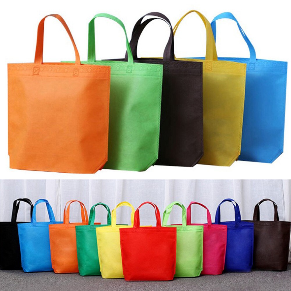 Non-Woven Reusable Handbag Shopping Tote Bag Womens Grocery Travel Foldable Bags