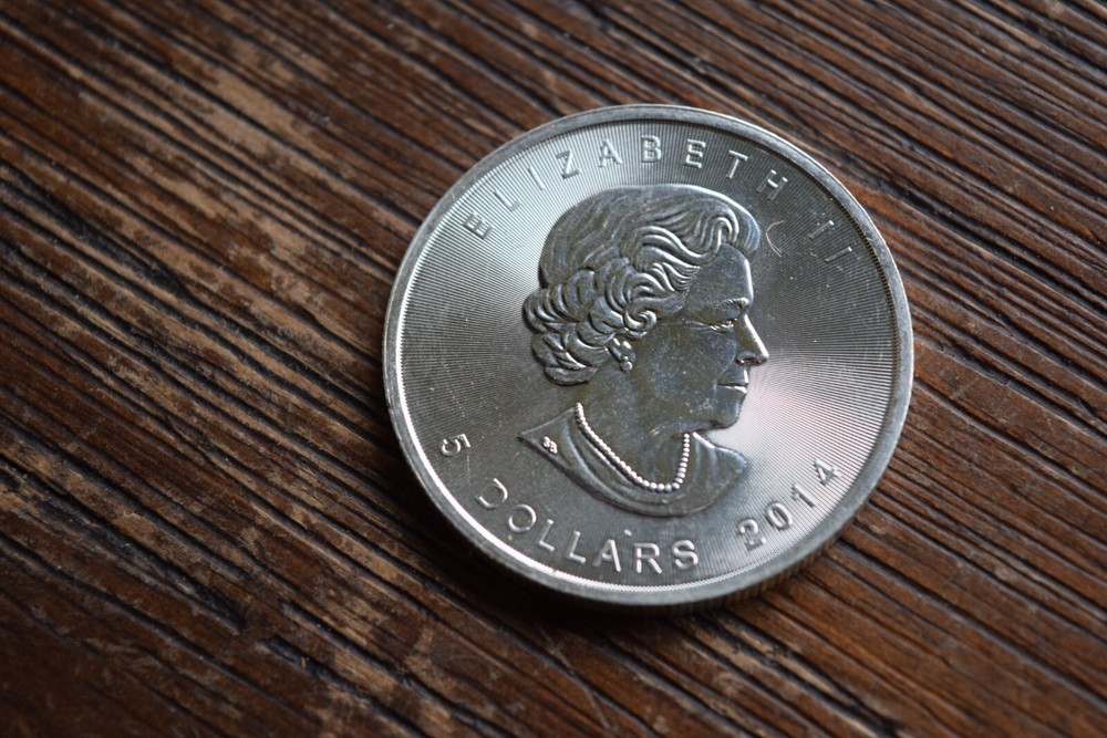 (ONE) 2014 $5 One Oz. 9999 Fine Silver ~ Canadian Maple Round