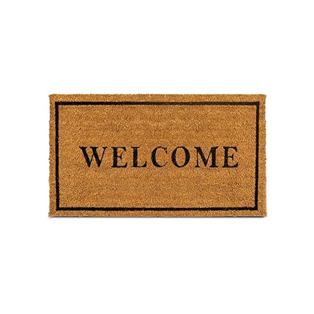 Eco-Friendly Coir Doormat 17.5x30 Inches for Indoor Outdoor Use Durable and Stylish