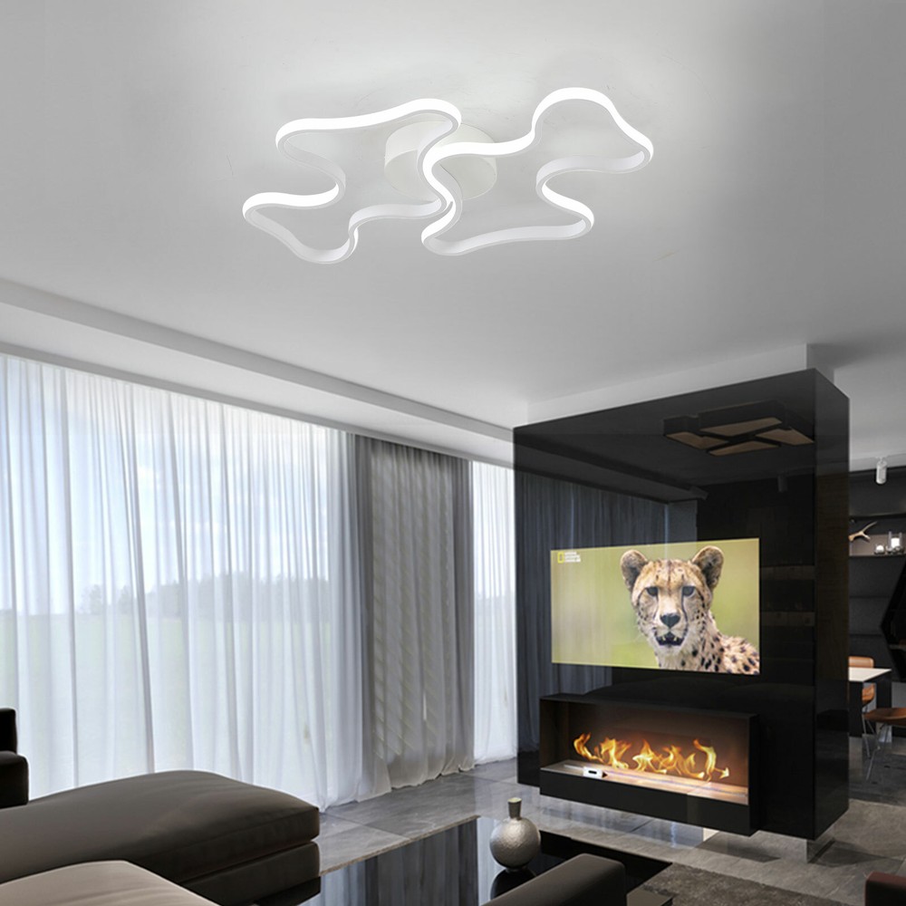 Modern LED Flush Mount Ceiling Light for Living Room Home Decor