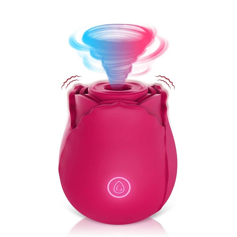 Rose Vibrator G-spot Dildo Massager Clitoral 10-speed Sucking Sex Toys For Woman