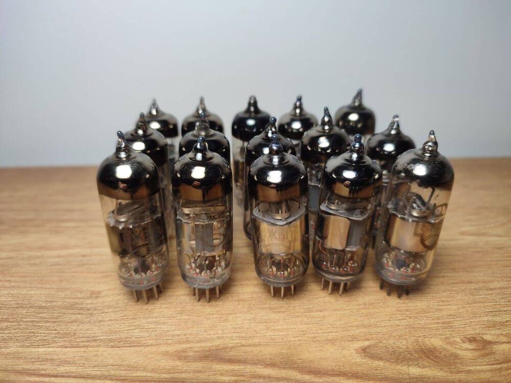 15pcs 6J3P (6AG5 EF96) Soviet pentode tubes / USED tubes