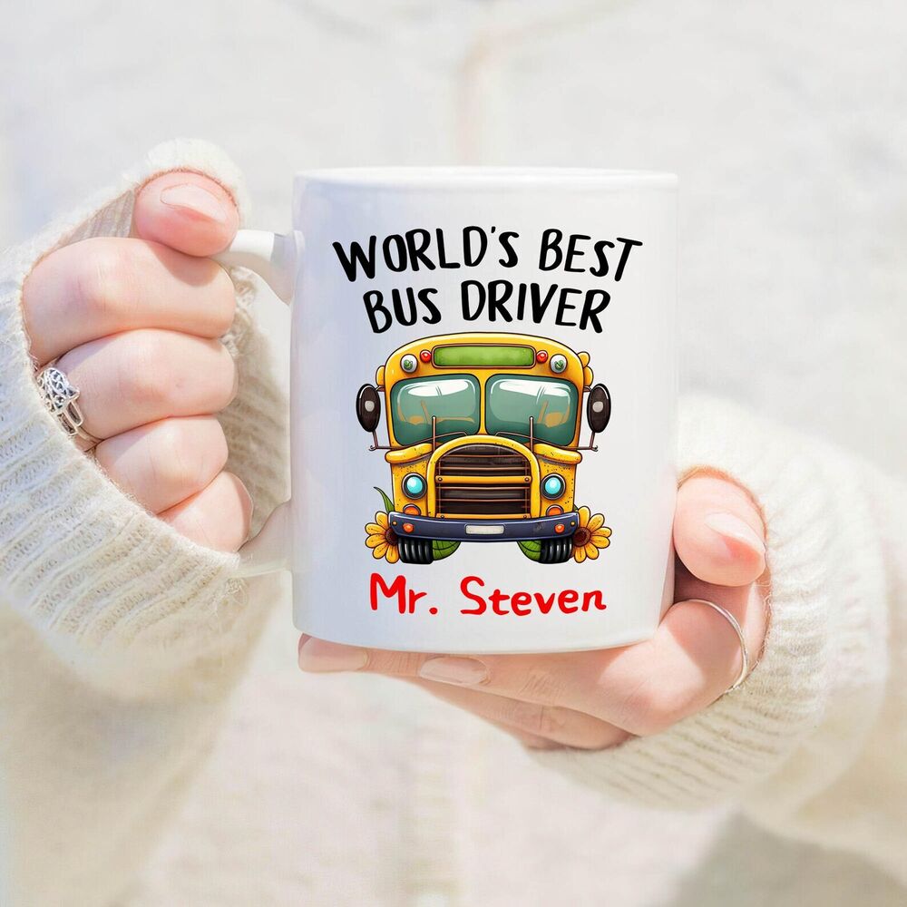 Bus Driver Mug Personalized Bus Driver Gift Bus Driver Tumbler Worlds Best Bus