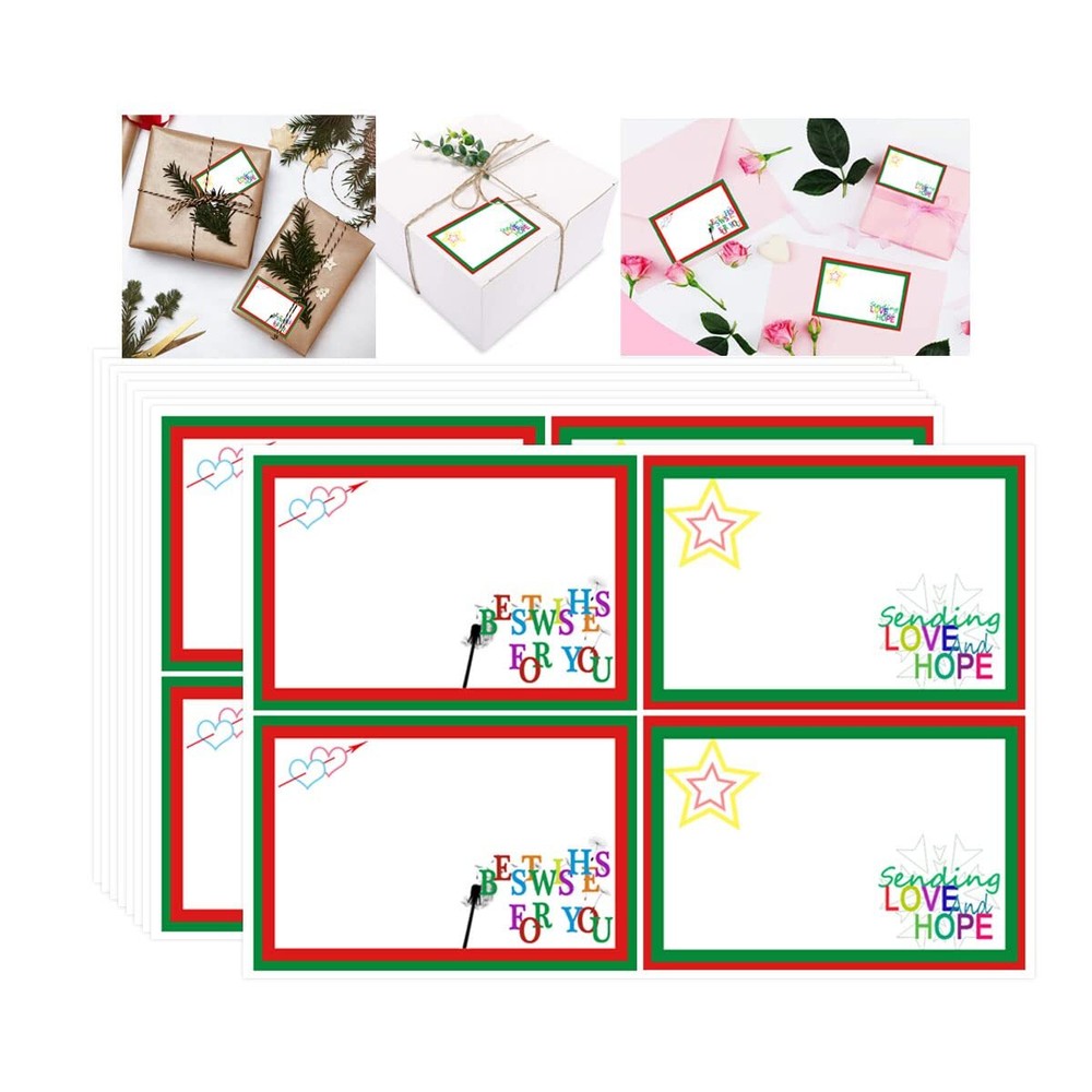 Christmas Stickers to from Gift Tags Labels, 2x3 Inch Adhesive Presents Label...