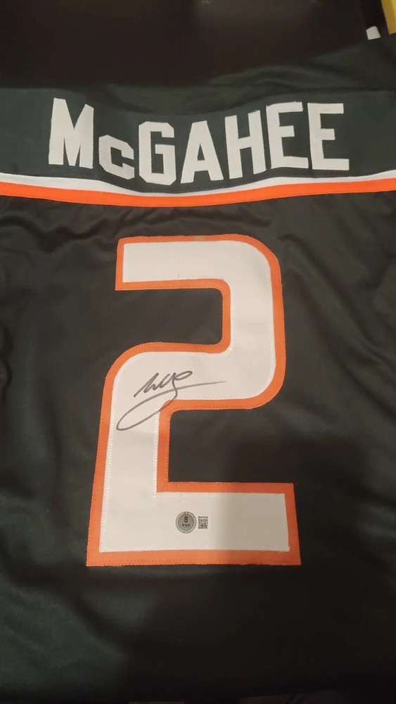 Willis McGahee Signed Jersey (Beckett) Miami Hurricanes